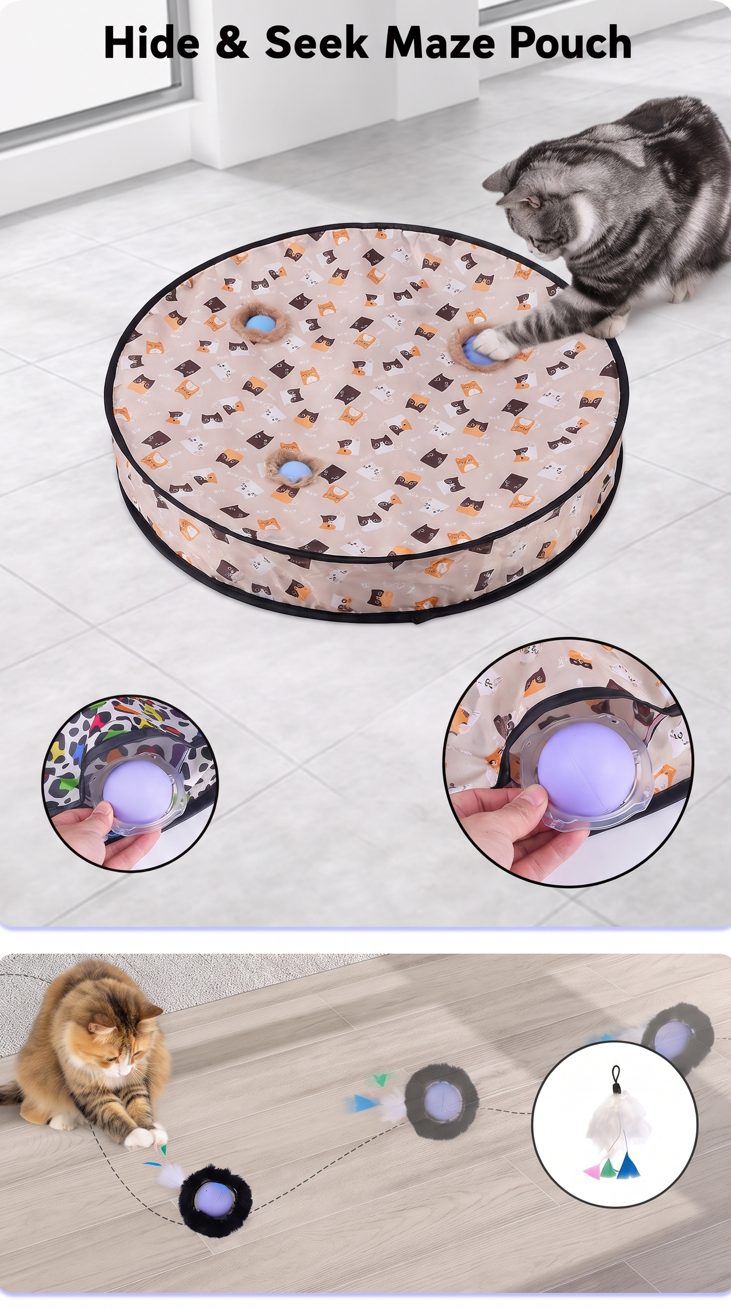 Pawmatic™ Hide And Seek Cat Toy